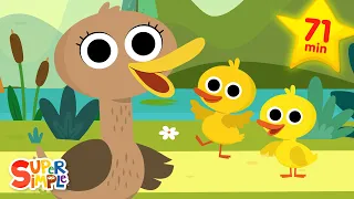 Six Little Ducks + More | Kids Music | Super Simple Songs