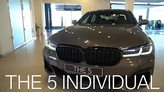 530i xDrive M Sport в цвете BMW Individual Серый Алвит и очень богатой комплектации