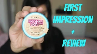 First Impression/Review -  Rimmel Fresher Skin Foundation
