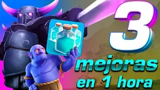 😲 COMO HACER TRES MEJORAS😲 del laboratorio en menos de una hora / clash of clans