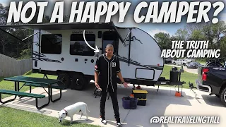 This is what they are not telling you about RV Camping!  The truth about RV camping! #travelingtall