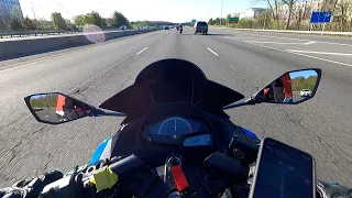 my first ride on the highway (Ninja 300)