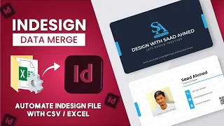 Create Multiple Business Cards Using Data Merge | Adobe InDesign Advanced Tutorial
