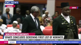 Senate Concludes Screening First List of Ministerial Nominees [Watch]