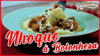 Nhoque com molho à Bolonhesa: Fácil de Fazer e uma Delícia | Receitinhas