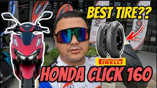 PIRELLI DIABLO ROSSO SPORT | BEST TIRE FOR HONDA CLICK 160 | My First Impression | R-120/70-14