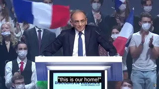 Eric Zemmour's speech in Villepintes "This is our home!"