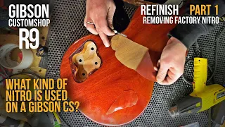 Gibson Les Paul R9 refinish. PART 1 [How to remove Gibson factory lacquer]