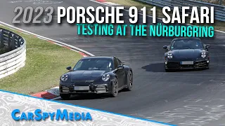 2023 Porsche 911 Safari / Dakar Production Prototype Starts Testing At The Nürburgring