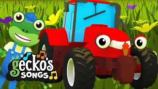 Trevor The Terrific Tractor! 🎵 Classic Nursery Rhymes for Kids 🎵 Gecko's Garage