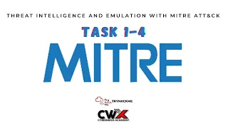 MITRE (Task 1-4) | Threat and Vulnerability Management | TryHackMe Cyber Defense Path