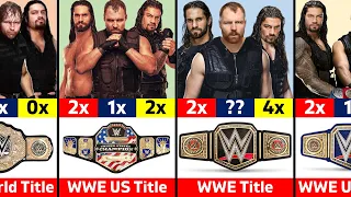 Roman Reigns Vs Dean Ambrose Vs Seth Rollins: WWE Titles Comparison