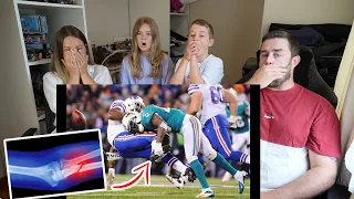 New Zealand Family Reacts to Biggest Baddest Football Hits in NFL History!