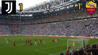 Juventus - Roma 1-1 | Gol e highlights | live reaction dalla curva sud Juventus stadium