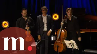 Marc Bouchkov, Klaus Mäkelä, and Lucas Debargue perform Mozart's Trio for Piano, Violin and Cello
