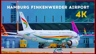 1 Hour STUNNING Aircrafts at Hamburg Finkenwerder Airport XFW - 4K