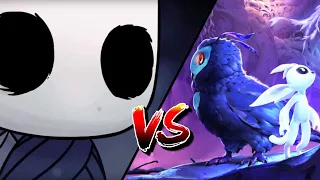 Hollow Knight Against Ori Will of the Wisps