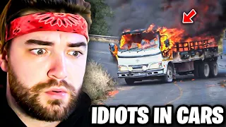 KingWoolz Reacts to IDIOTS IN CARS 107!! (INSANE Footage)