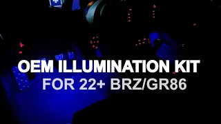 Subaru OEM Footwell Illumination Kit for 2022 BRZ/GR86 DIY INSTALL