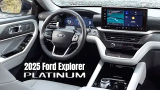 New 2025 Ford Explorer Platinum Interior Cabin