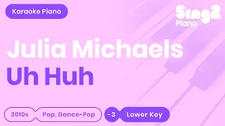 Julia Michaels - Uh Huh (Lower Key) Piano Karaoke