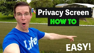 EASY! How to Install Privacy Screen on Chain Link Fence