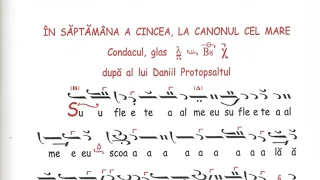 Condacul Suflete al meu, glas 6, de Daniil Protopsaltul