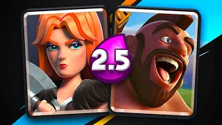 HUMILLANDO A TODOS CON EL CICLO MAS RAPIDO DE MONTAPUERCOS *2.5 ELIXIR* | CLASH ROYALE