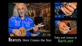 Tabs/Lesson: Here Comes the Sun-full song, fingerstyle ukulele