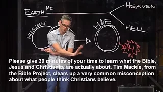 Please give 30 mins to learn what the Bible, Jesus and Christianity are actually all about.