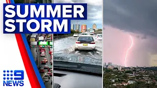 Sydney deals with damage after superstorm cell sweeps through | 9 News Australia