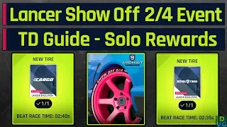 Asphalt 9 - Lancer Show Off 2/4 Event | Touchdrive Guide - Win all Solo Rewards