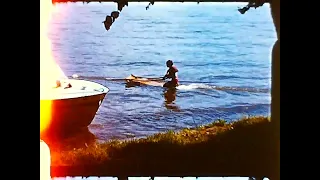 Vintage 8mm Home Movie, 1960s Trip to Madden Beach, Gull Lake