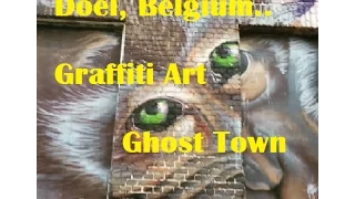 Doel, Belgium.. Graffiti Art ghost town