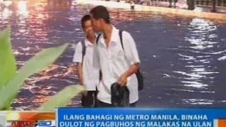 NTG: Ilang bahagi ng Metro Manila, binaha dulot ng pagbuhos ng malakas na ulan