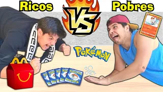 RICOS VS POBRES BATENDO BAFO COM CARTAS DE POKEMON DO Mc Donald's #64