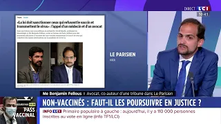 Non-vaccinés : faut-il les poursuivre en justice ?