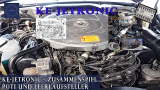 KE - Jetronic Poti und Leerlaufsteller - Leerlaufdrehzahlen R107 W126 W201