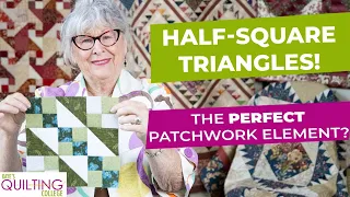 HALF SQUARE TRIANGLES - The PERFECT patchwork element?