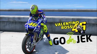 VALENTINO ROSSI JADI GOJEK - GTA 5 MOD