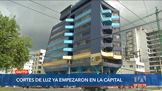 A esta hora 80 barrios de Quito ya no cuentan con energía eléctrica