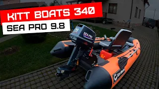 Обзор лодки KittBoats 340 и мотора SeaPro 9.8. Идеальный комплект для рек и небольших озёр.