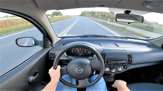 Nissan Micra K12 1.2 80HP (2004) POV Test Drive & Acceleration 0-100 | 4K #158