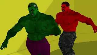 Hulk Vs Red Hulk (Toon with Dynamic Camera cuts)!