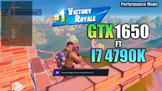 GTX 1650 | Fortnite Performance Mode - ft I7 4790k - competitive Settings