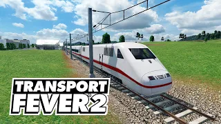 Transport Fever 2 - Первый скоростной поезд и большой Ж/Д вокзал! #19