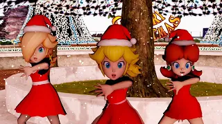 💖🎄(MMDXMARIO)Princess Peach,Daisy and Rosalina dance to  -  Last christmas!🎄💖(🎄Merry christmas!🎄)