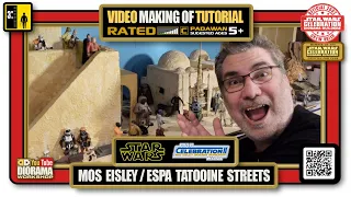 Star Wars Tatooine Action Figure Diorama - Mos Eisley Streets - DIY Tutorial