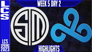 TSM vs C9 Highlights | LCS Spring 2023 W5D2 | Team Solomid vs Cloud9