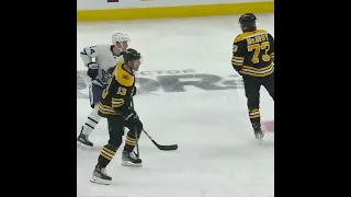 Charlie McAvoy's Big Hit... #shorts